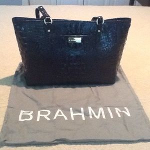 Navy Blue Brahmin shoulder bag